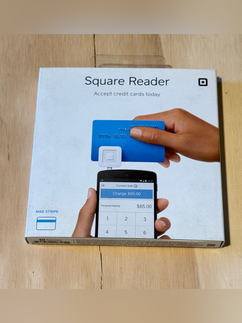 Square 3.5mm Aux Jack Credit Card Magstripe Reader Brand New Sealed Read Info!
